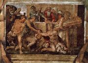 Michelangelo Buonarroti The victim Noachs France oil painting artist